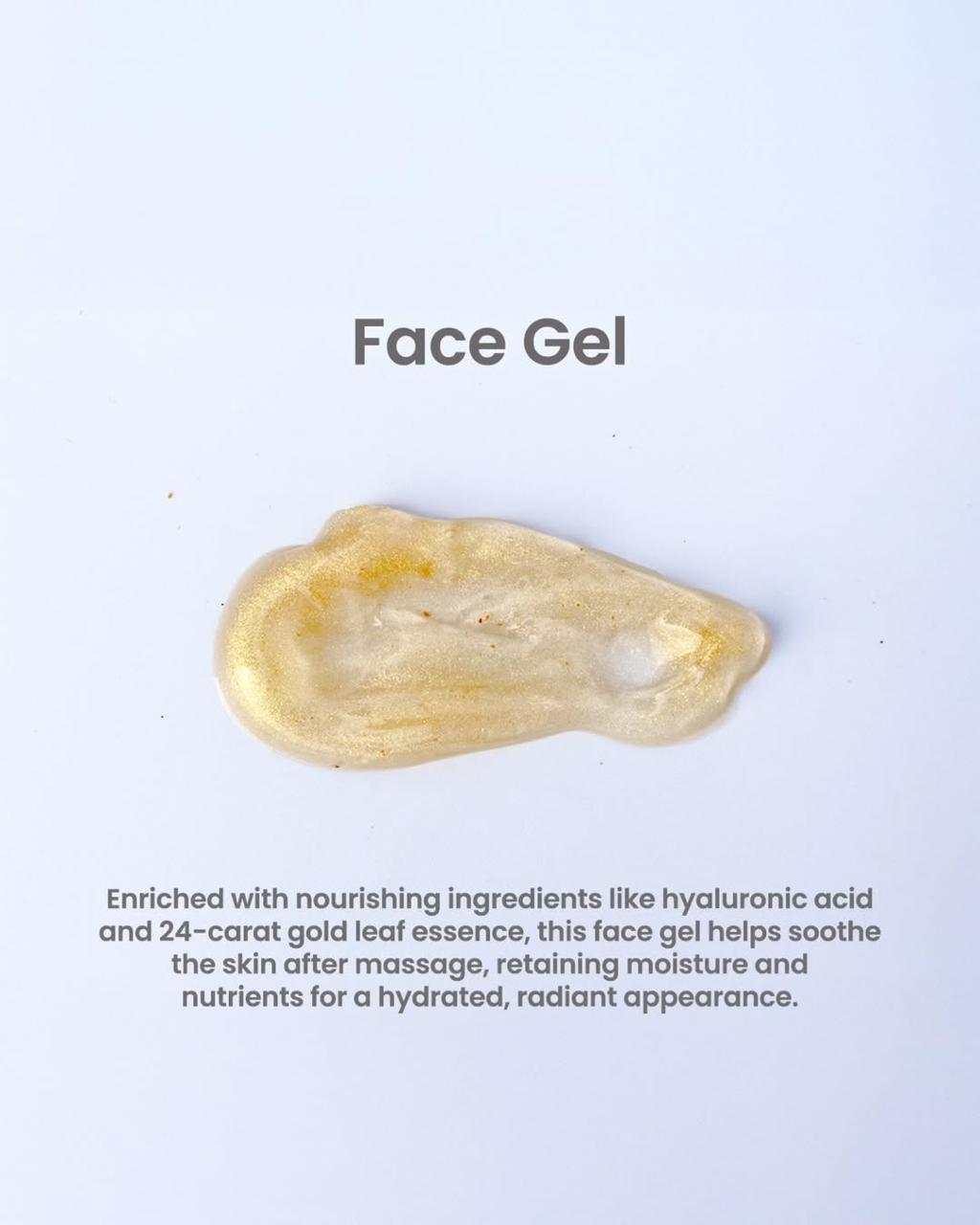 Oak Professional 24K Gold and Hyaluronic Acid 4-Step Facial Kit