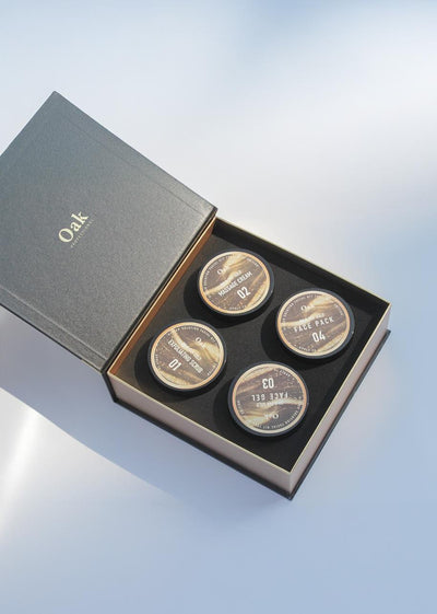 Oak Professional 24K Gold and Hyaluronic Acid 4-Step Facial Kit
