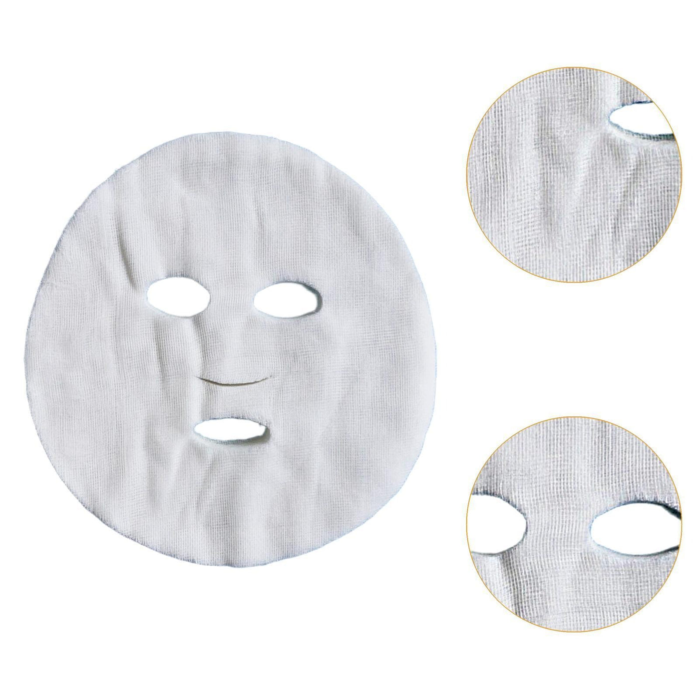 Facial Mask Paper Sheet – White Soft Facial Gauze Mask for SPA & Skin Care