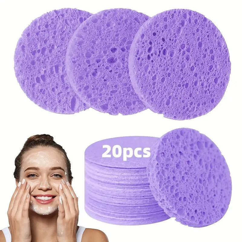 Compression Facial Sponge | Hypoallergenic Natural Exfoliating Sponge
