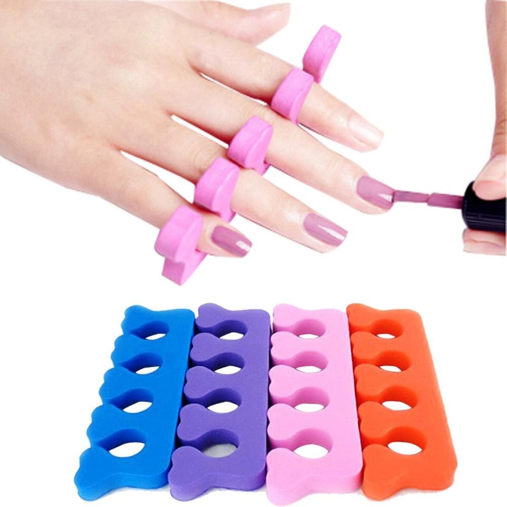 5 Pieces Toe Separators & Nail Art Pedicure Brushes Set | Manicure & Pedicure Essentials for Flawless Nail Art