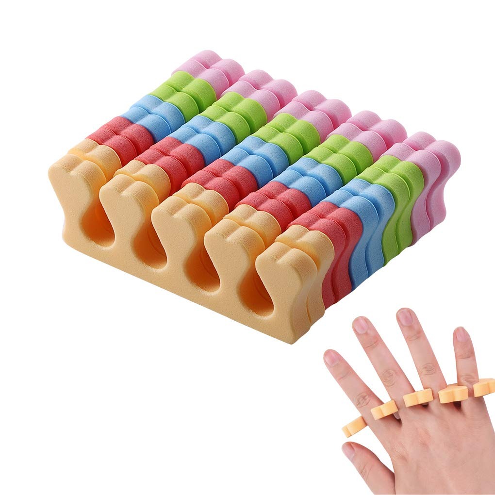 5 Pieces Toe Separators & Nail Art Pedicure Brushes Set | Manicure & Pedicure Essentials for Flawless Nail Art