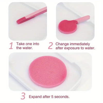 Soft Compressed Facial Sponges | 120pcs |