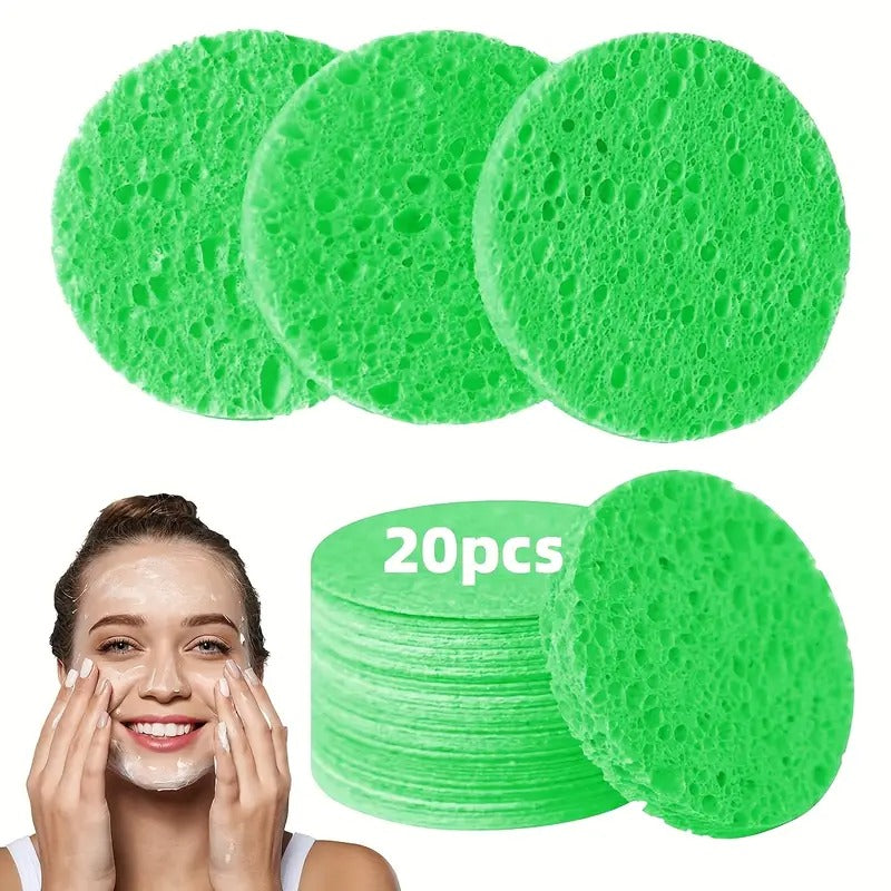 Compression Facial Sponge | Hypoallergenic Natural Exfoliating Sponge