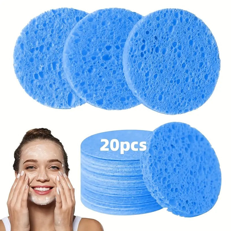 Compression Facial Sponge | Hypoallergenic Natural Exfoliating Sponge