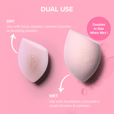 Character Microfiber Flat End Beauty Sponge