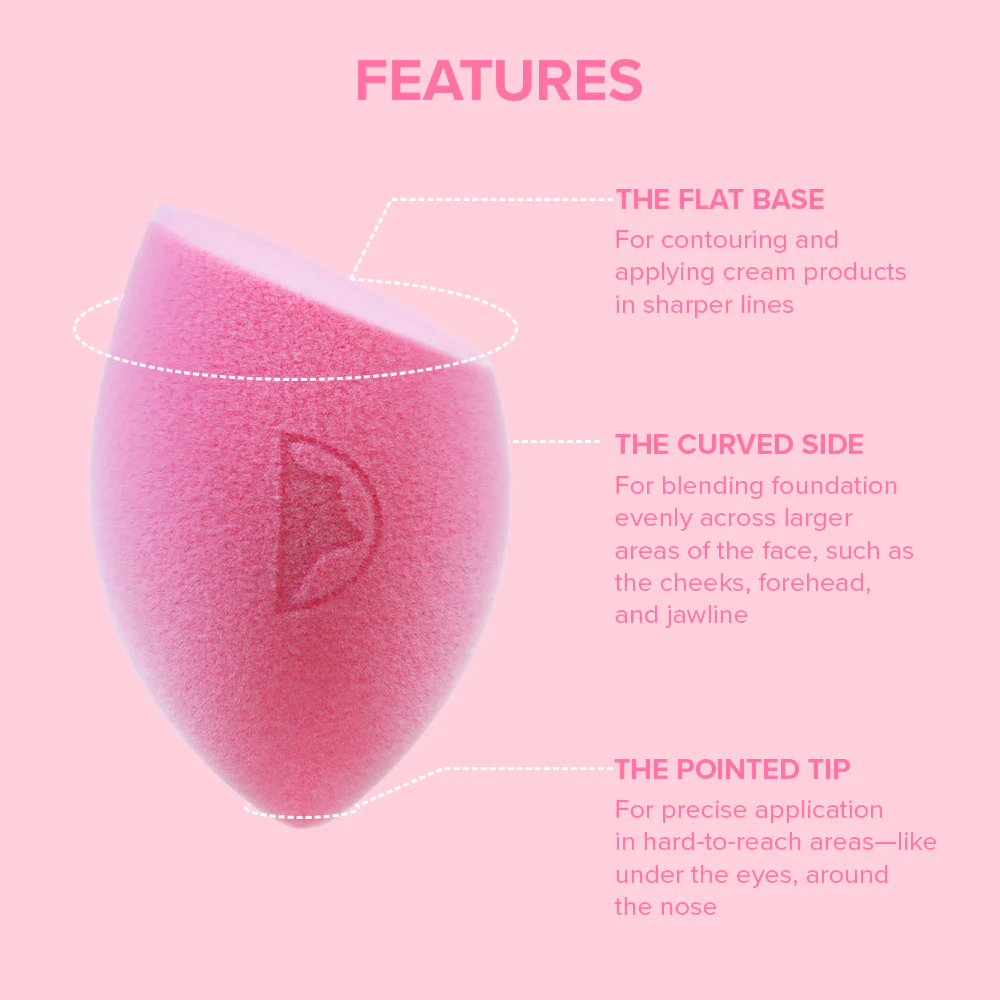 Character Microfiber Flat End Beauty Sponge