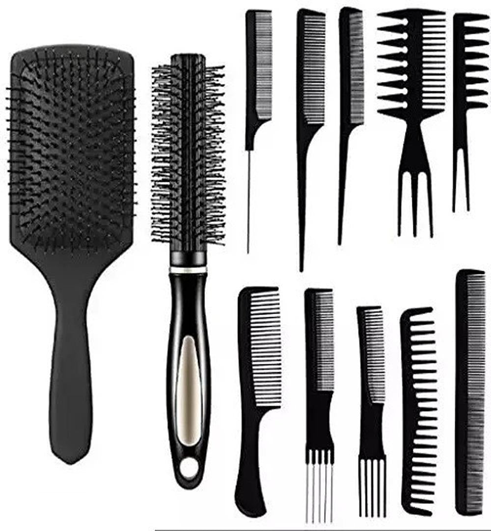 Mars Wellness Professional Comb Set - Premium Grade for Men and Women - Parting, Teasing, and Styling -