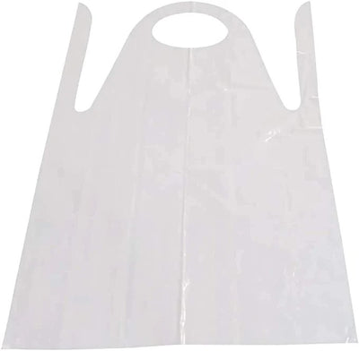 100pcs of Disposable Apron Transparent Cleaning Apron